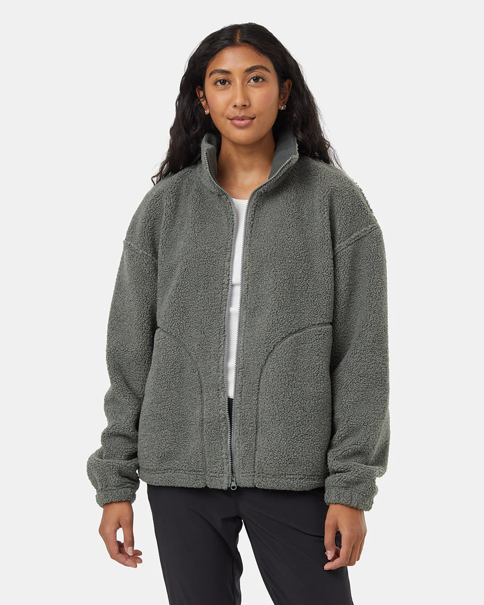 Recycled Boucle Reversible Full Zip - Image 6
