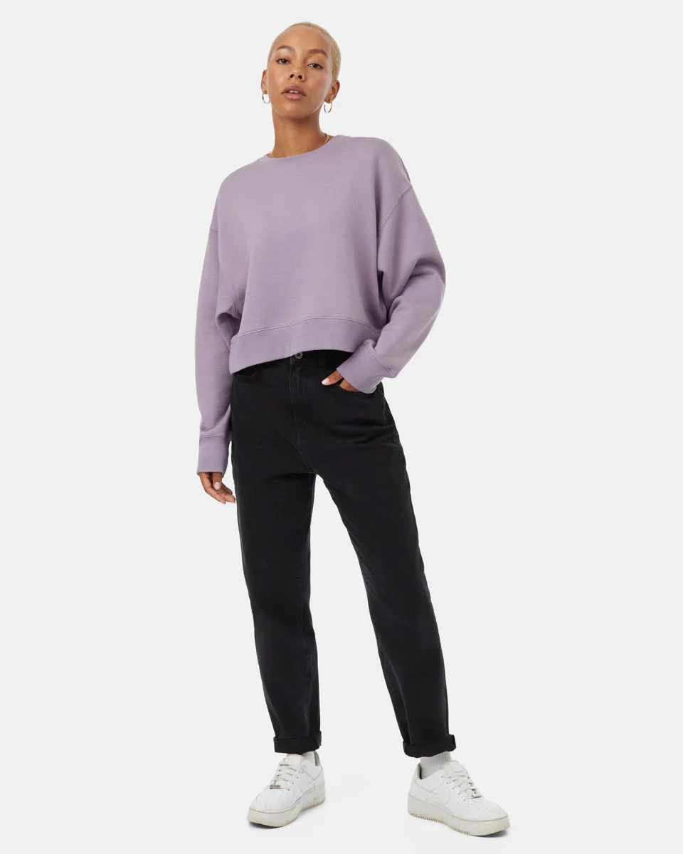 TreeFleece Oversized Cropped Crew - Image 2