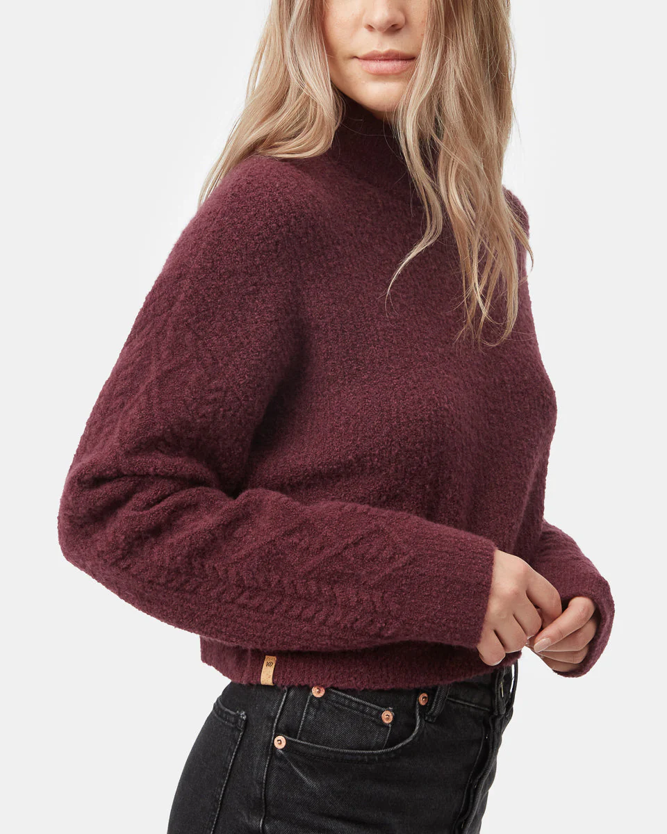 Highline Fuzzy Cable Sleeve Sweater - Image 5